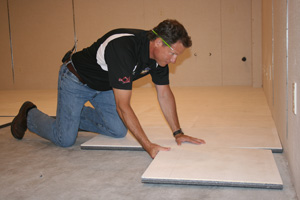 Insulated Subfloor Installation Syracuse Basement Floor Decking